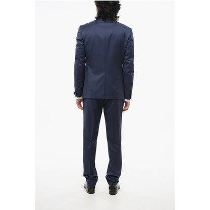 Corneliani Dotted CERIMONIA ACADEMY Suit with Peak Lapel