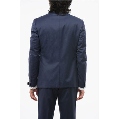 Corneliani Dotted CERIMONIA ACADEMY Suit with Peak Lapel