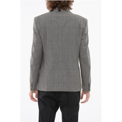 Corneliani CC Collection Double-Brested RESET Suit with Glen Plaid Moti