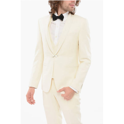 Corneliani CODE Virgin Wool 3 Piece Suit With Shawl Lapel
