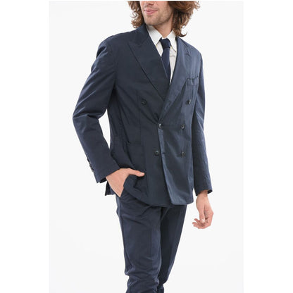 Corneliani CC COLLECTION Double-breasted Suit with Peak Lapel