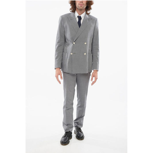 Corneliani CC BROTHERS Double-breasted Suit with Peak Lapel