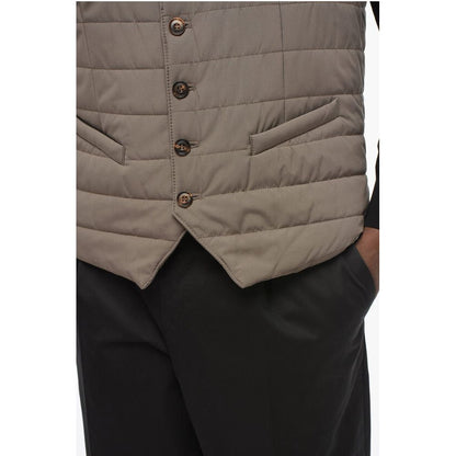 Corneliani Quilted Vest with Buttoned Closure