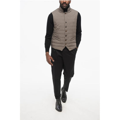Corneliani Quilted Vest with Buttoned Closure