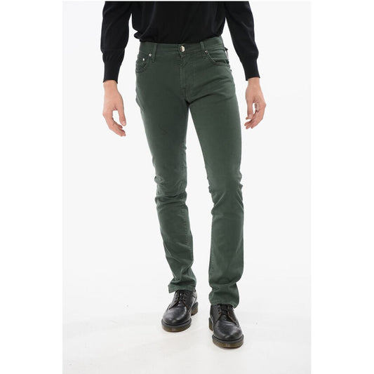 Corneliani ID Ton-sur-ton Embroidered Denims