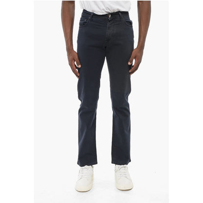Corneliani ID Ton-sur-ton Embroidered Denims