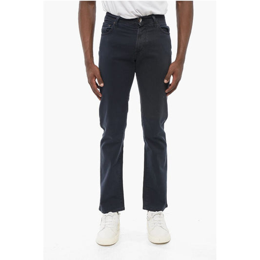 Corneliani ID Ton-sur-ton Embroidered Denims