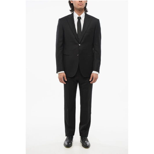 Corneliani CODE Virgin Wool Suit with Peak Lapel