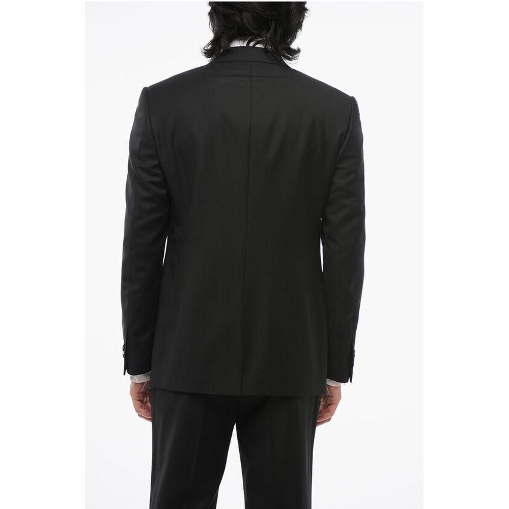 Corneliani CODE Virgin Wool Suit with Peak Lapel
