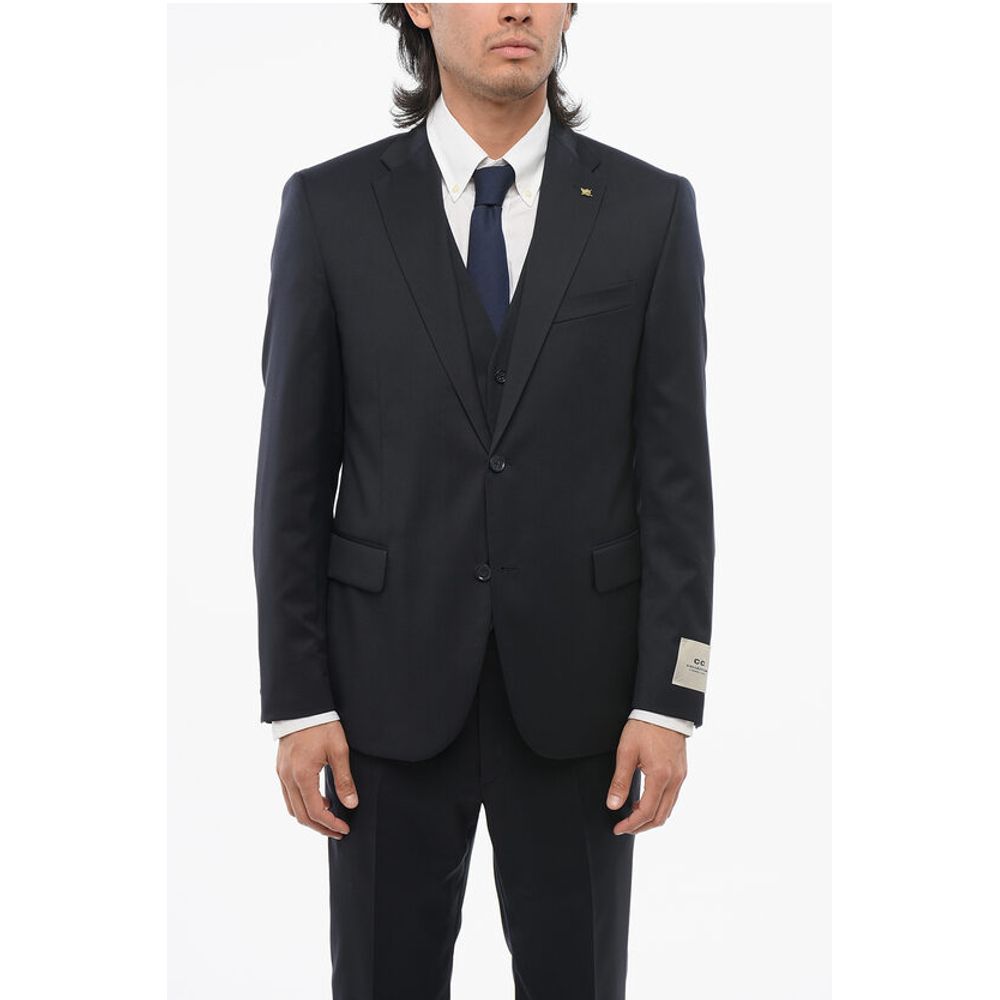 Corneliani CC COLLECTION 3-Piece RIGHT Virgin Wool Suit