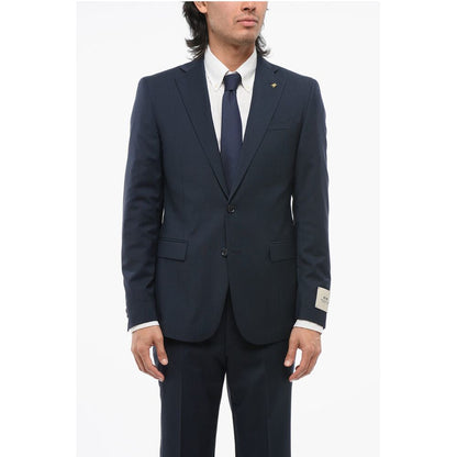Corneliani CC COLLECTION Virgin Wool REFINED Suit with Micro Houndstoot