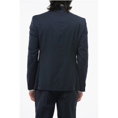 Corneliani CC COLLECTION Virgin Wool REFINED Suit with Micro Houndstoot