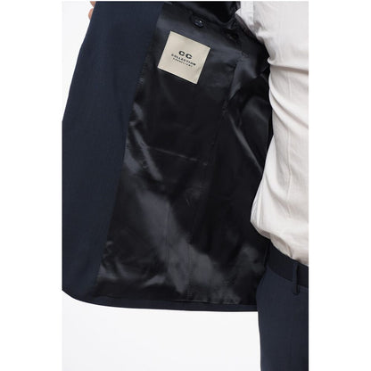 Corneliani CC COLLECTION Virgin Wool REFINED Suit with Micro Houndstoot