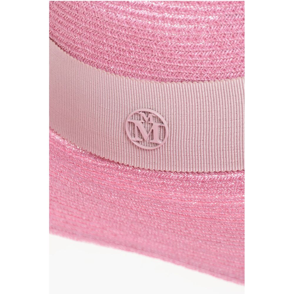 Maison Michel Hemp Fedora with Gros-grain Ribbon