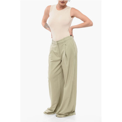 Federica Tosi Wool Blend Palazzo Pants