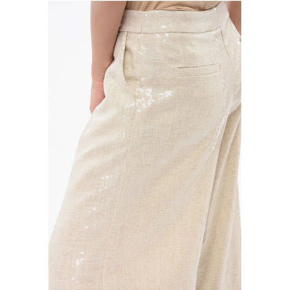 Federica Tosi Sequined Palazzo Pants