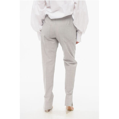 Setchu Wool Blend Pants with Ankle Slits
