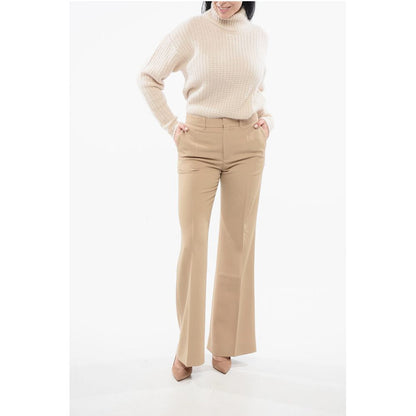Chloé Twill Wool Flared Fit Pants