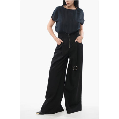 The Attico Wool Zipped Palazzo Pants