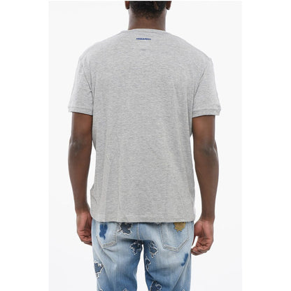 Dsquared² Crew Neck OUT OF HERE Cotton T-Shirt