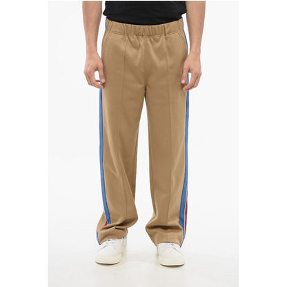 Moncler APRÈS-SKI Cotton Blend Sweatpants with Side Contrasting Band