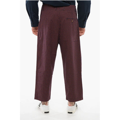 Vivienne Westwood Gingham Patterned Cotton Pants