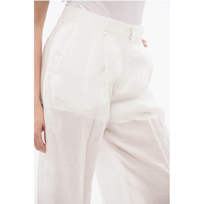 Chloé Ramie Wide Leg Pants