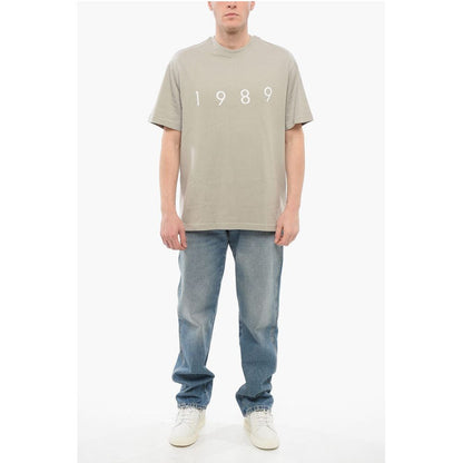 1989 Studio Crew Neck Cotton T-Shirt with Embossed Logo