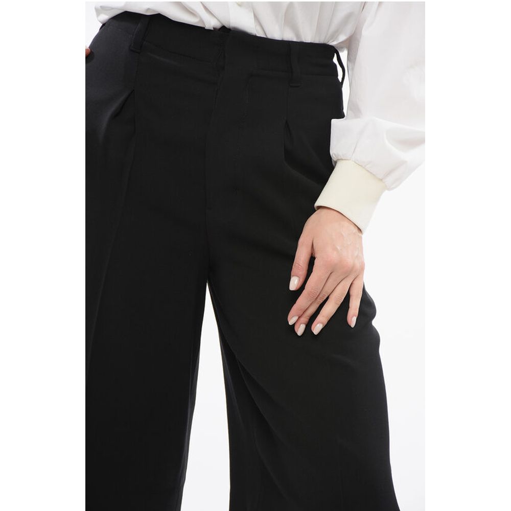 Ami Alexandre Mattiussi Wool Blend Pleated Shorts