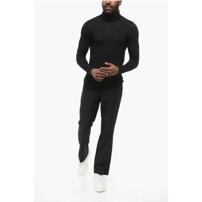 Saint Laurent Extrafine Stretch Wool Sweater with Turtleneck