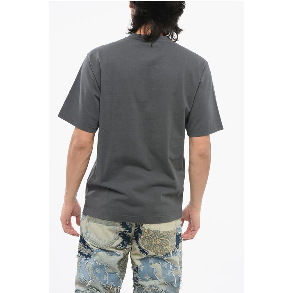 Dolce & Gabbana Crew Neck Cotton T-Shirt with Printed Logo