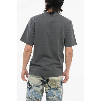 Dolce & Gabbana Crew Neck Cotton T-Shirt with Printed Logo
