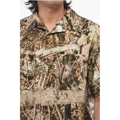 1989 Studio Printed Cotton CAMOUFLAGE Bowling Shirt
