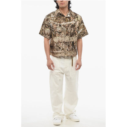 1989 Studio Printed Cotton CAMOUFLAGE Bowling Shirt