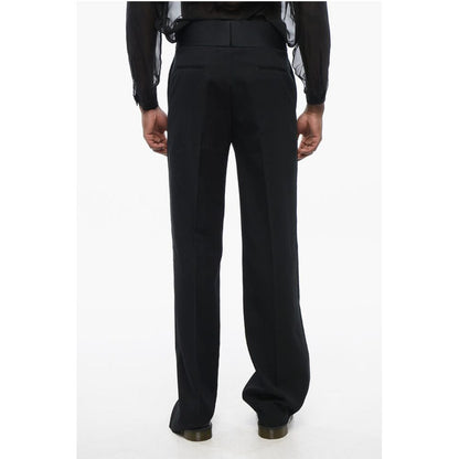 Valentino Virgin Wool Pants with Side Satin Bands