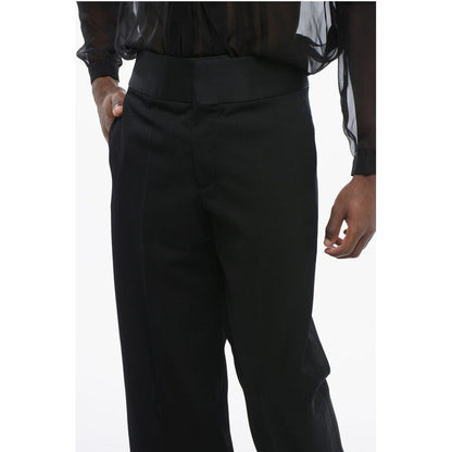 Valentino Virgin Wool Pants with Side Satin Bands