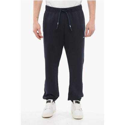 Autry Solid Color Cotton Joggers with Drawstring Waist
