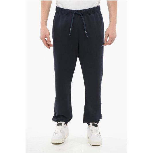Autry Solid Color Cotton Joggers with Drawstring Waist