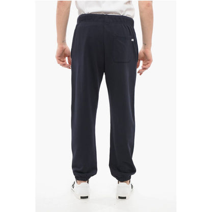 Autry Solid Color Cotton Joggers with Drawstring Waist