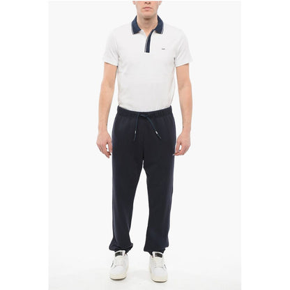 Autry Solid Color Cotton Joggers with Drawstring Waist