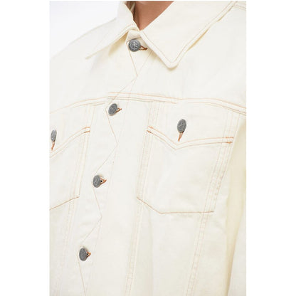 A.P.C. NATACHA RAMSAY-LEVI Denim Jacket with Visible Stitching and