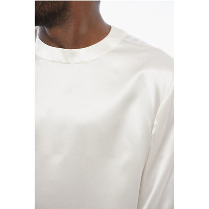Saint Laurent Short-sleeved Silk Blouse