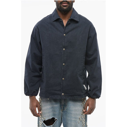 Armani EMPORIO Twill Cotton Overshirt with Snap Buttons