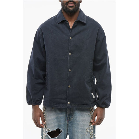 Armani EMPORIO Twill Cotton Overshirt with Snap Buttons