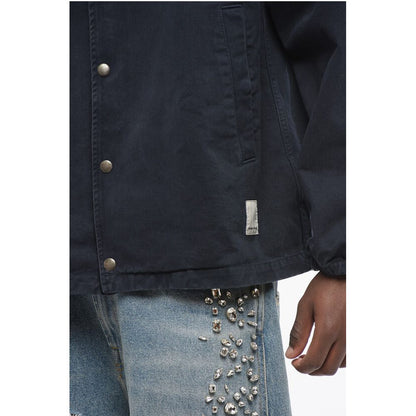Armani EMPORIO Twill Cotton Overshirt with Snap Buttons