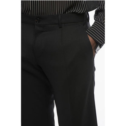 Dolce & Gabbana 4-Pocketed Stretch Wool Pants with Belt Loops