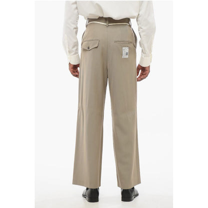 Maison Mihara Yasuhiro 4-Pocketed Wool Blend Pants with Drawstringed Waist