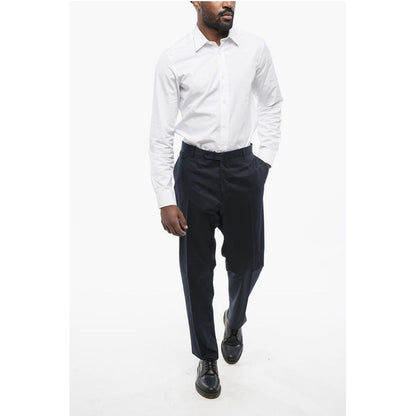 Tagliatore Stretch Cotton Chinos Pants with Belt Loops