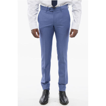 Brian Dales Bird's Eye Wool Suit with Flap Pockets