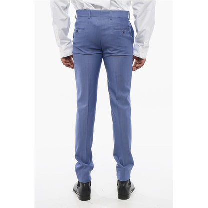 Brian Dales Bird's Eye Wool Suit with Flap Pockets
